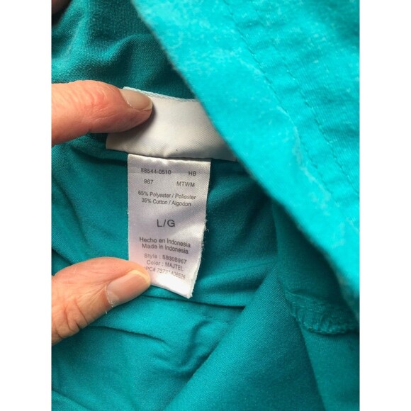 Scrubs Brand Scrub Pants Large Green Unisex with Front and Back Pockets Lg - Picture 3 of 4